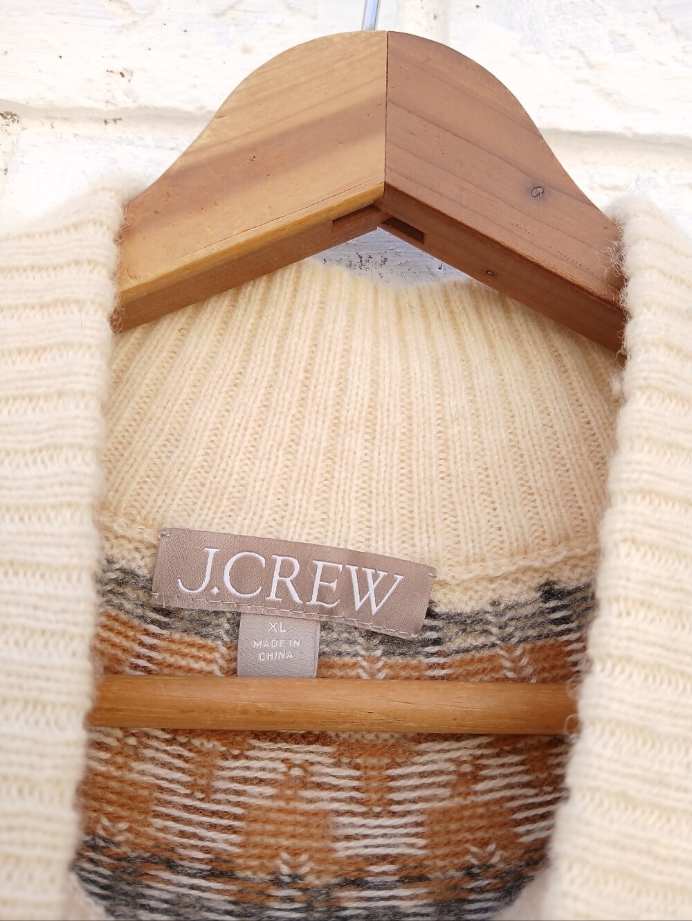 J. Crew Fair Isle Nordic Wool Blend Sweater Pullover - Picture 3 of 6